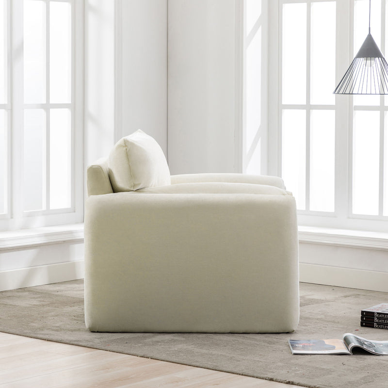Modern Style Chenille Oversized Armchair Accent Chair Single Sofa Lounge Chair For Living Room, Bedroom