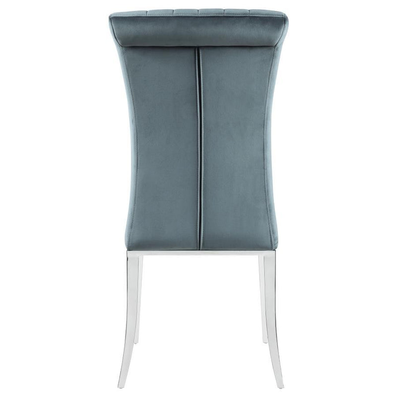 Beaufort - Upholstered Dining Side Chair (Set of 2) - Steel Gray