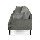 Contemporary 3 Seater Sofa With Plush Upholstery - Gray