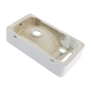 Rectangle, Wall Mount Bathroom Sink & Single Faucet Hole - White