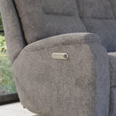 Penn - Power Reclining Sofa With Power Headrests & Lumbar - Dark Gray - Atlantic Fine Furniture Inc