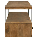 Otto - 5-Drawer Mango Wood TV Stand Media Console - Brown