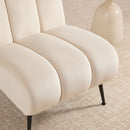 Upholstered Armless Chair For Living Room