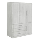 4 Door Wardrobe Armoire With 3 Drawers