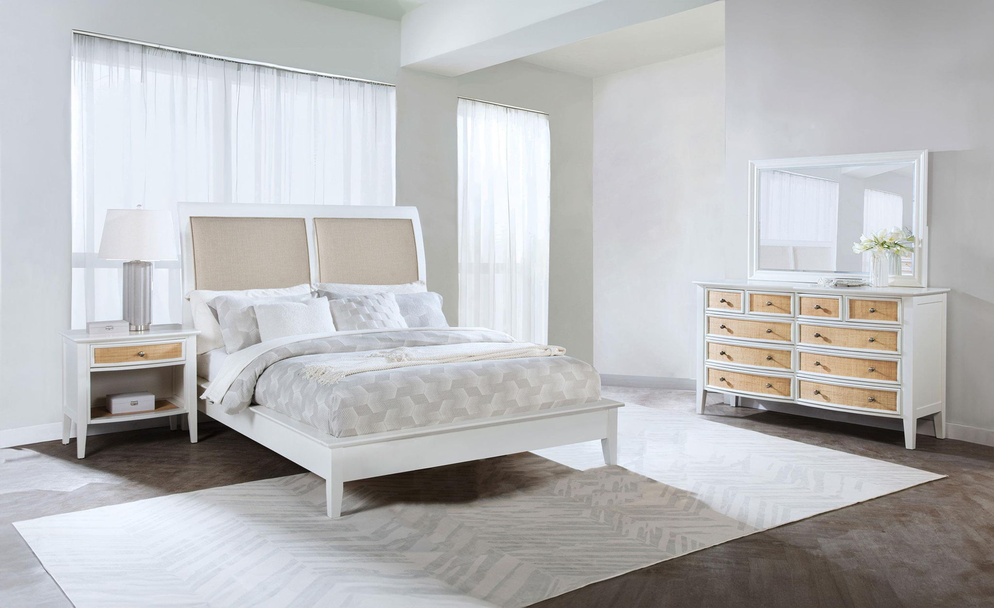 Bexhill 4-piece Queen Bedroom Set White