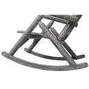 Durable Wooden Porch Rocker, Fir Log Rocking Chair