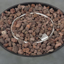Round Iron Fire Pit With 40,000 Btu