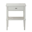Madison - Nightstand With Open Shelf And Drawer And Decorative Side Panels