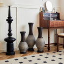 Tall Designer Floor Vase With Elegant 2 Tone