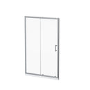 Single Sliding Shower Door With Handle - Chrome