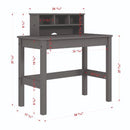 Logan - Writing Desk - Gray Finish - Atlantic Fine Furniture Inc