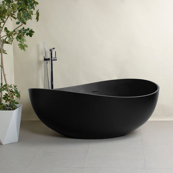 Freestanding Solid Surface Soaking Bathtub For Bathroom