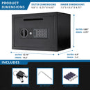 Compact Keypad Depository Safe - Black