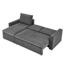 Convertible L Shaped Sleeper Sofa Bed With Reversible Chaise And Storage