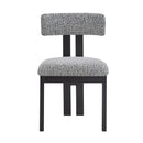Modern Upholstered Armless Dining Chairs With Metal Legs