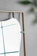 Poppy Mirror With Metal Frame Contemporary Design For Bathroom, Entryway Wall Decor