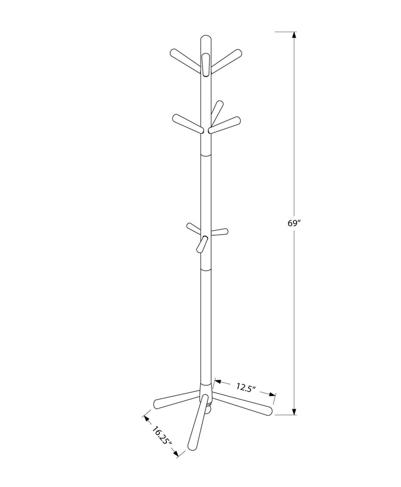 Free Standing Coat Rack 9 Hooks For Entryway