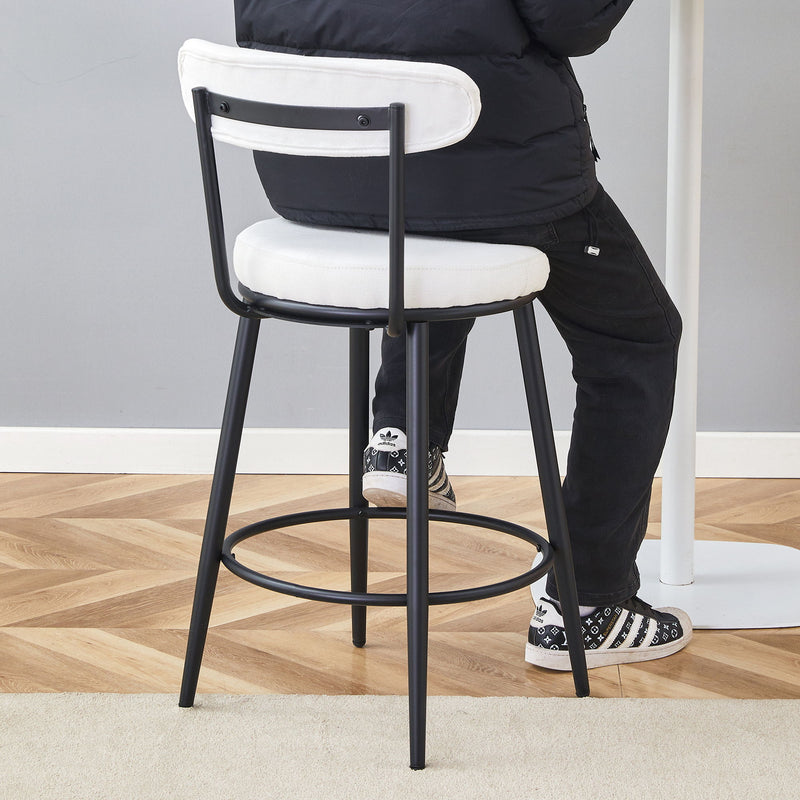 Fashionable Ergonomic High Legged Bar Chairs (Set of 2)