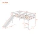 Loft Bed with Slide, Multifunctional Design, Twin (White)(OLD SKU: WF191904AAK)