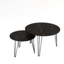 Round Nesting Coffee Table For Living Room (Set of 2)