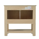 Modern Bathroom Vanity With Rectangle Ceramic Sink, Soft Closing Doors