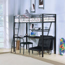 Senon - Chair - Silver & Black - Atlantic Fine Furniture Inc