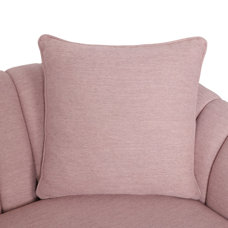 Contemporary 3 Seater Sofa With Plush Accents