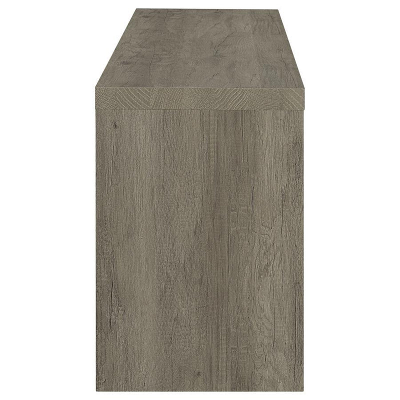 Burke - 2-Drawer Engineered Wood TV Stand - Gray Driftwood - Atlantic Fine Furniture Inc