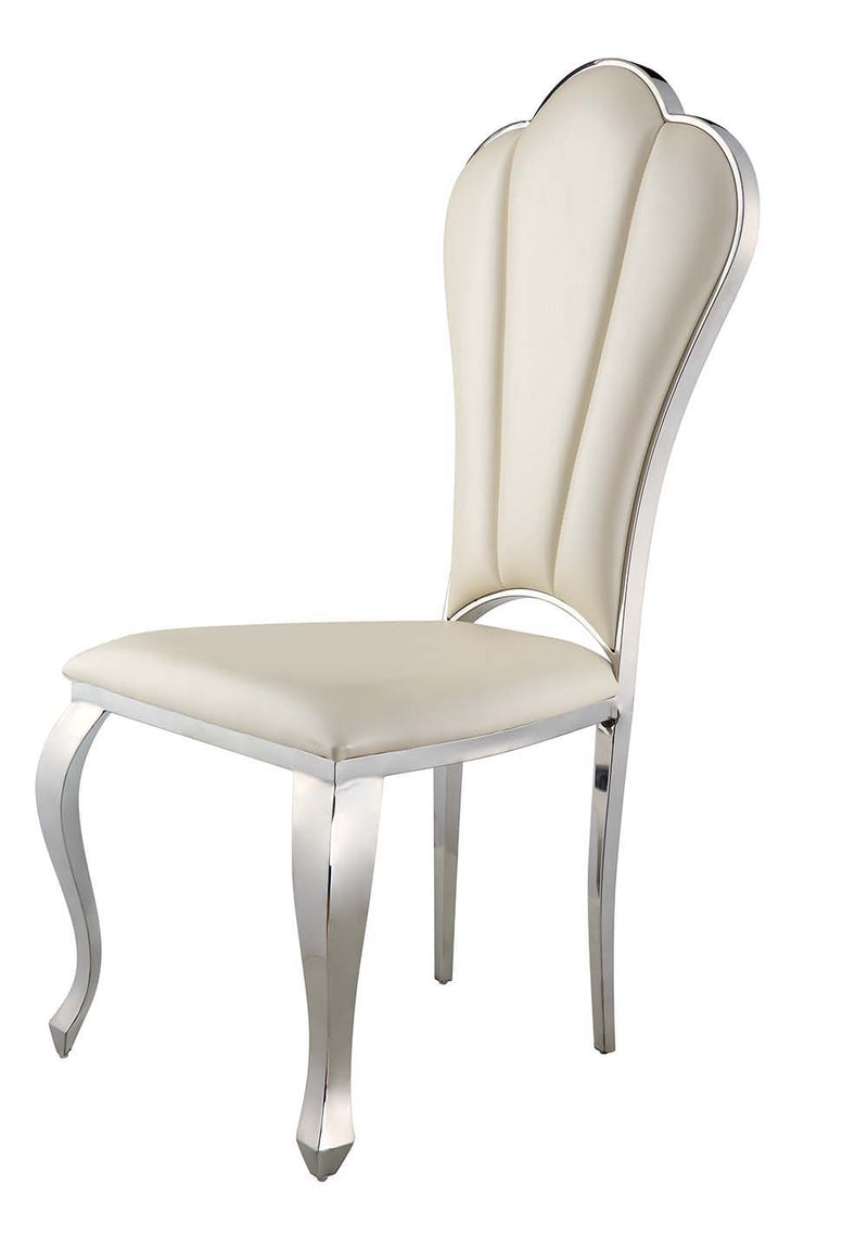 The Cyrene side chairs offer a visually stunning place to sit on and enjoy meals.