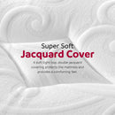 Ultra Plush 13" Gel Memory Foam Mattress For King Size Bed With Double Layered Jacquard Cover - Gray / White