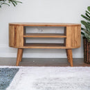Stripe Media Unit - Oak