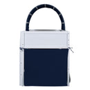 Twin Size Loft Bed with Tent and Tower  and  Three Pockets- Blue