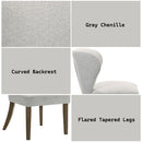 Dillon - Side Chair (Set of 2) - Gray / Walnut