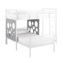 Twin Geo Cutout Colorful L-Shaped Bunk Bed