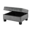Contemporary U - Shaped Sectional Sofa With Movable Storage Ottoman