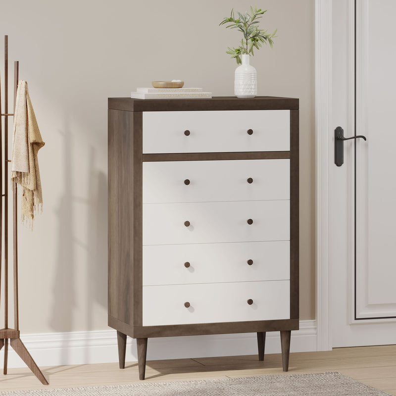 Nystrom - Mid Century Modern 5 Drawer Dresse