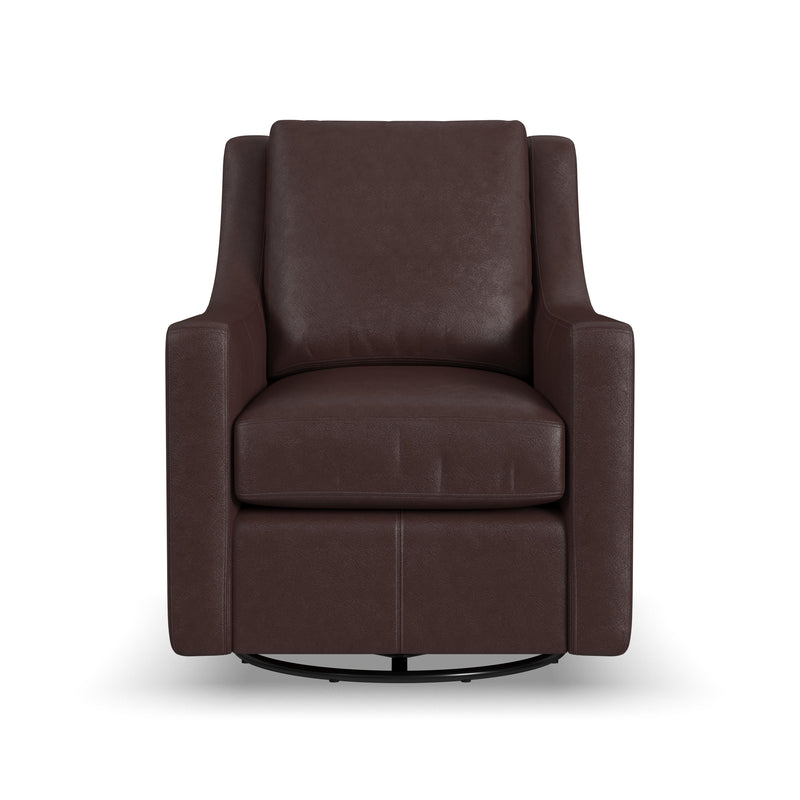 Murph - Stationary Swivel Chair - Dark Brown