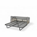 Outdoor Patio Rattan Daybed With Detachable Pillows