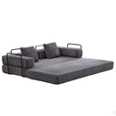 Floor Couch, Convertible Floor Sofa Bed With Pillow Back Support Armrest