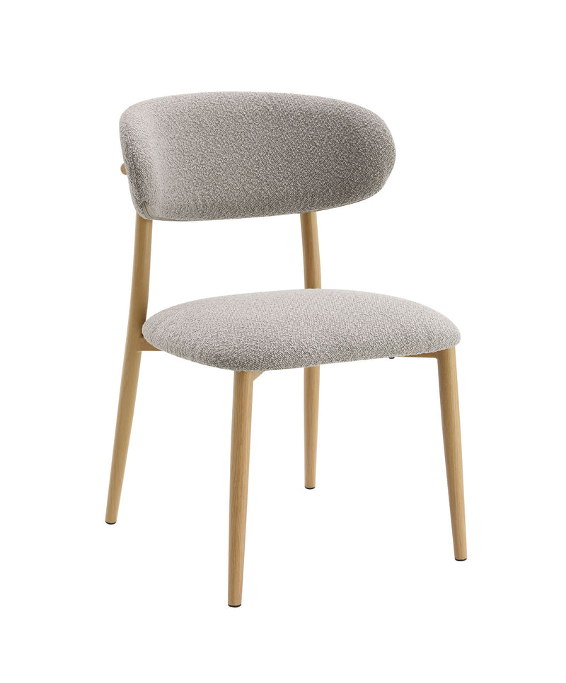 Kacey - 5 Piece Round Table Dining Room Set With Chairs - Natural