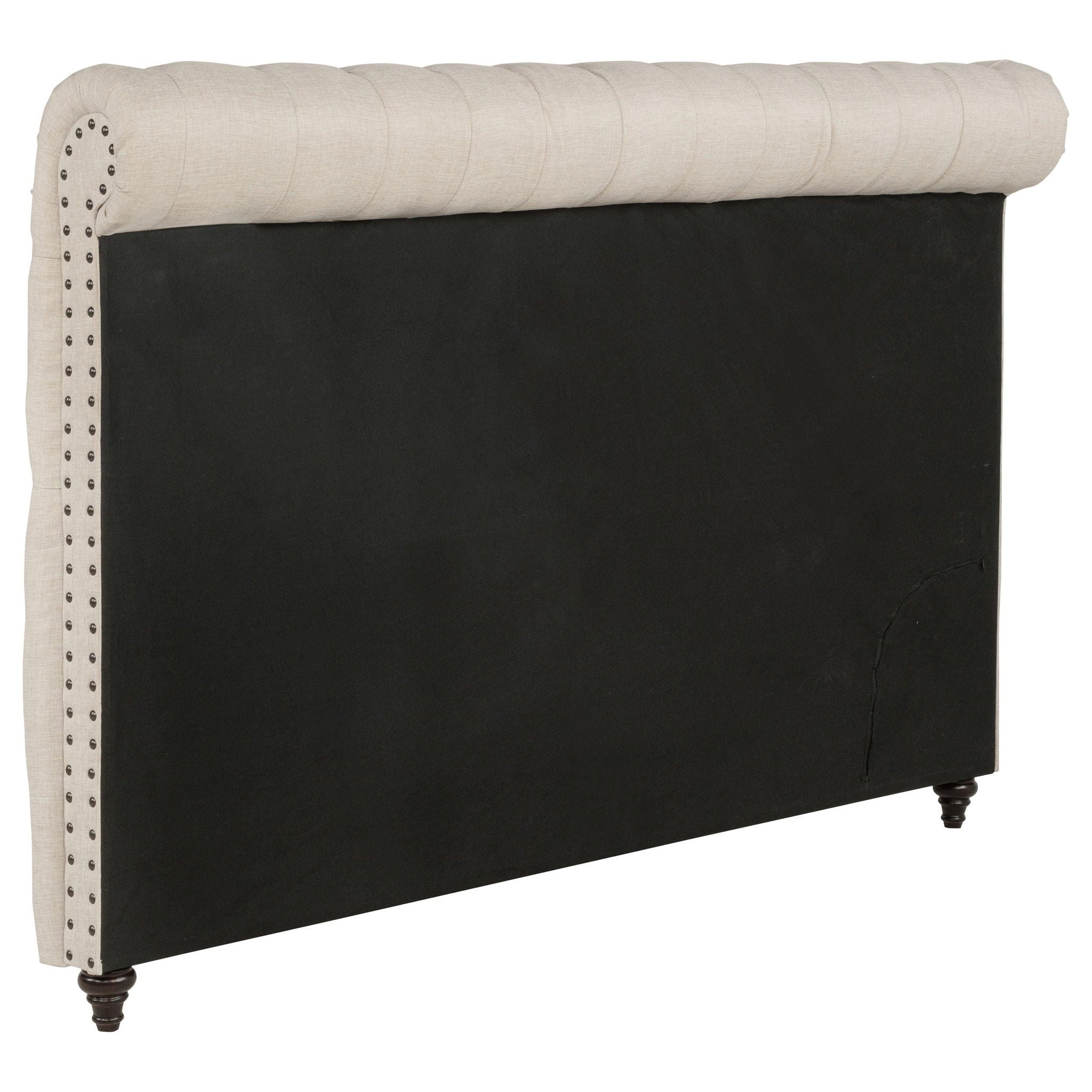 Devon 57-inch Upholstered Eastern King Headboard Beige