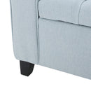 Hayes - Contemporary Armed Storage Bench With Rolled Arms And Button Tufting