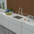 Undermount Steel Kitchen Sink, Deep Single Bowl Basin