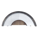 Rahma - Bar Table - Antique Ebony Top Grain Leather & Aluminum - Atlantic Fine Furniture Inc