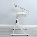 Adjustable Tempered Glass Drafting Printing Table With Chair