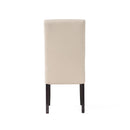 Pertica - Dining Chair Contemporary Design Wood Fabric - Natural