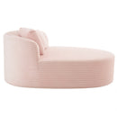 Modern Chaise Lounge Sofa Boneless Couch With Supportive Pillows