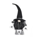 Gnome With 'Boo' Banner, For Halloween Decor - Black White