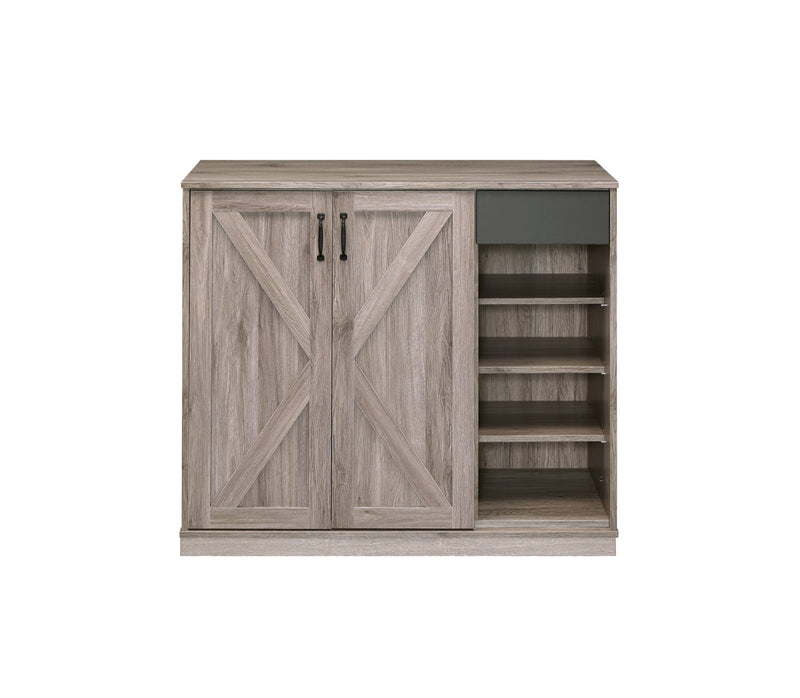 Toski - Shoe Cabinet - Rustic Gray Oak