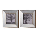 Vintage Reflective Picture Frames (Set of 2) - Silver